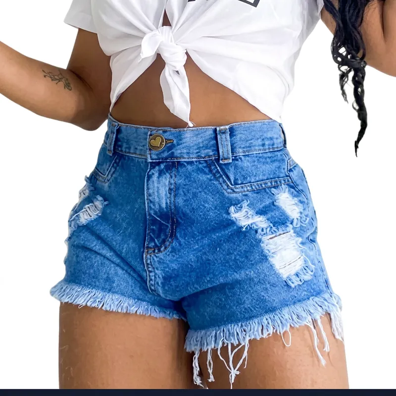 Short jeans destroyed